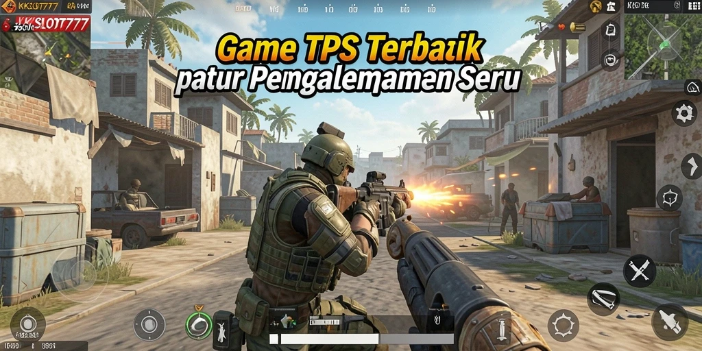 Screenshot KKSLOT777 menunjukkan aksi seru dalam permainan TPS.