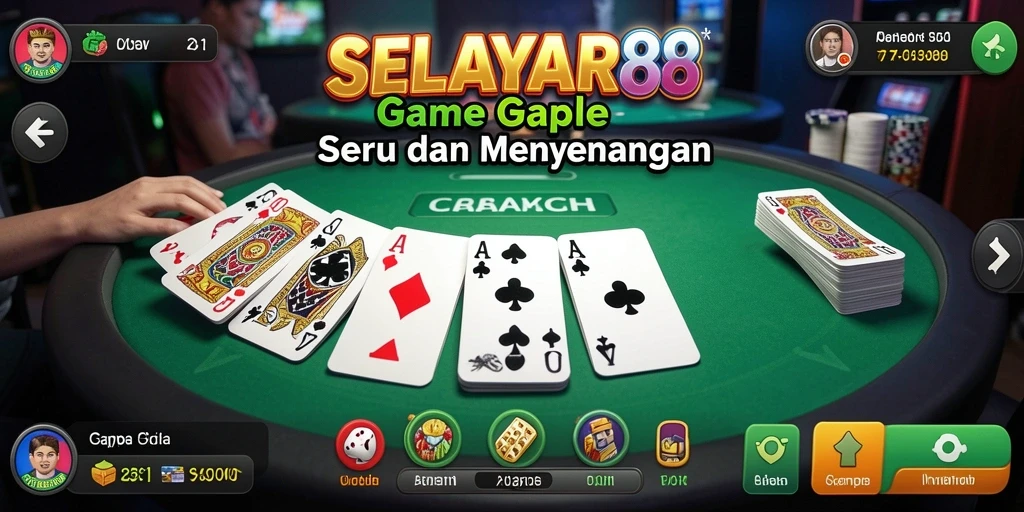 Screenshot gameplay SERU di game Gaple SELAYAR88.