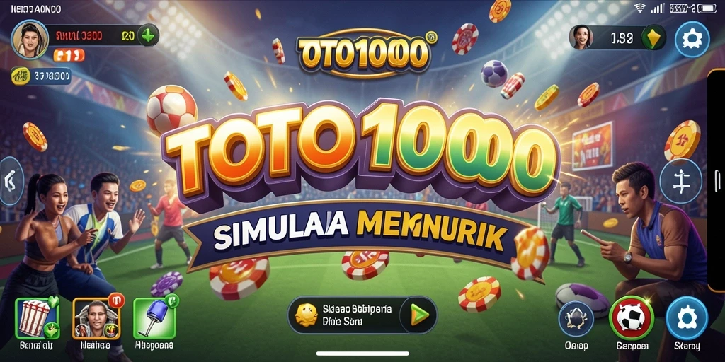 Screenshot utama TOTO1000 menampilkan gameplay yang mengasyikkan.