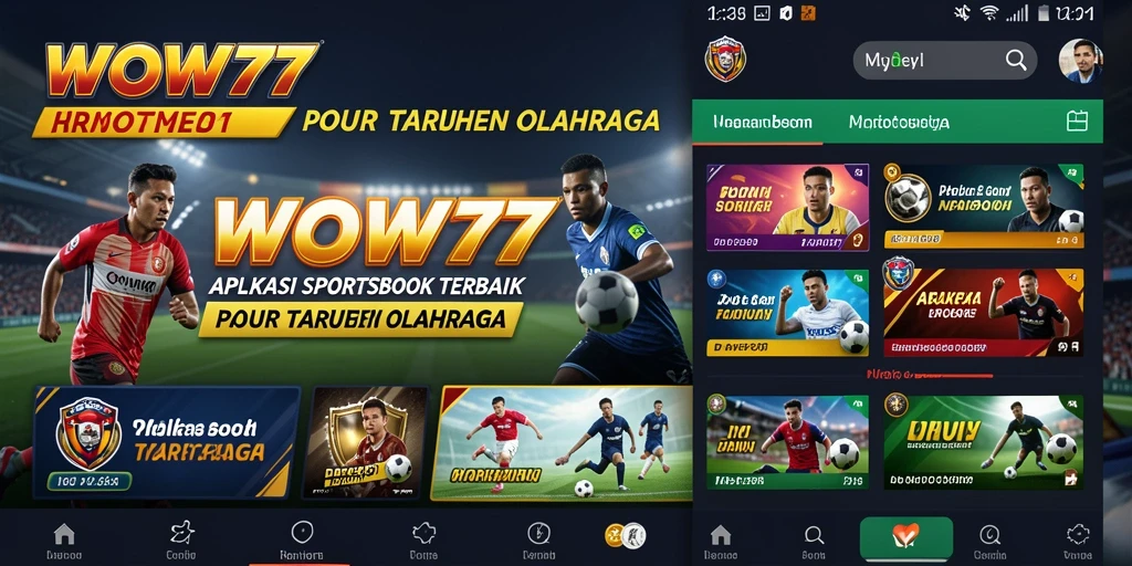 Tampilan screenshot WOW77 yang menampilkan pengalaman taruhan olahraga.